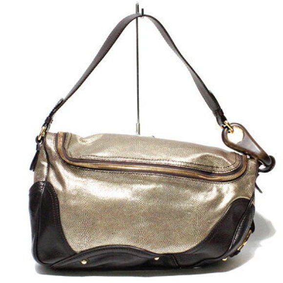 Celine Shoulder Bag Macadam Brown Shoulder Bag Anniversary - Picture 1 of 4